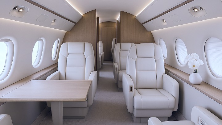 Gulfstream G550 Jet Interior